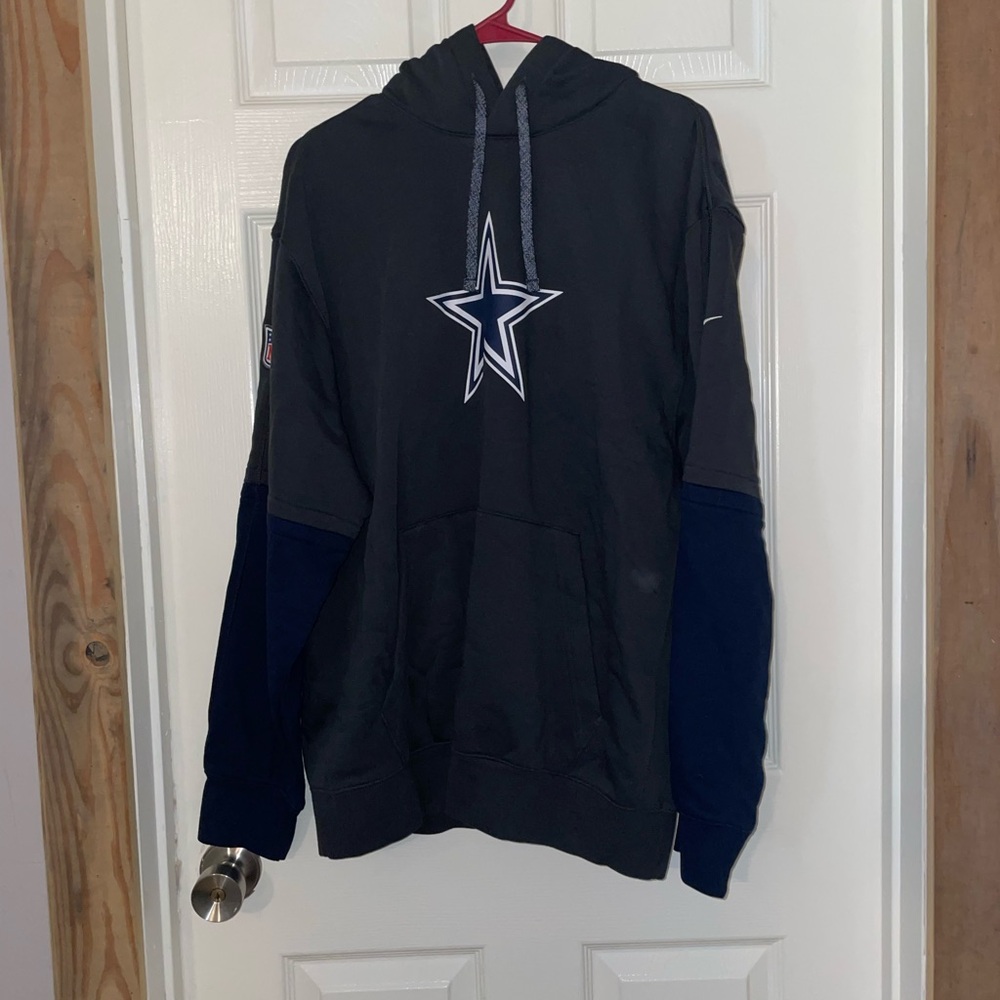 NFL/Nike Dallas Cowboys Hooded Pullover in Charcoal and Navy NWOT